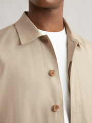 Paige Flap Pocket Worker Jacket Beige | Men