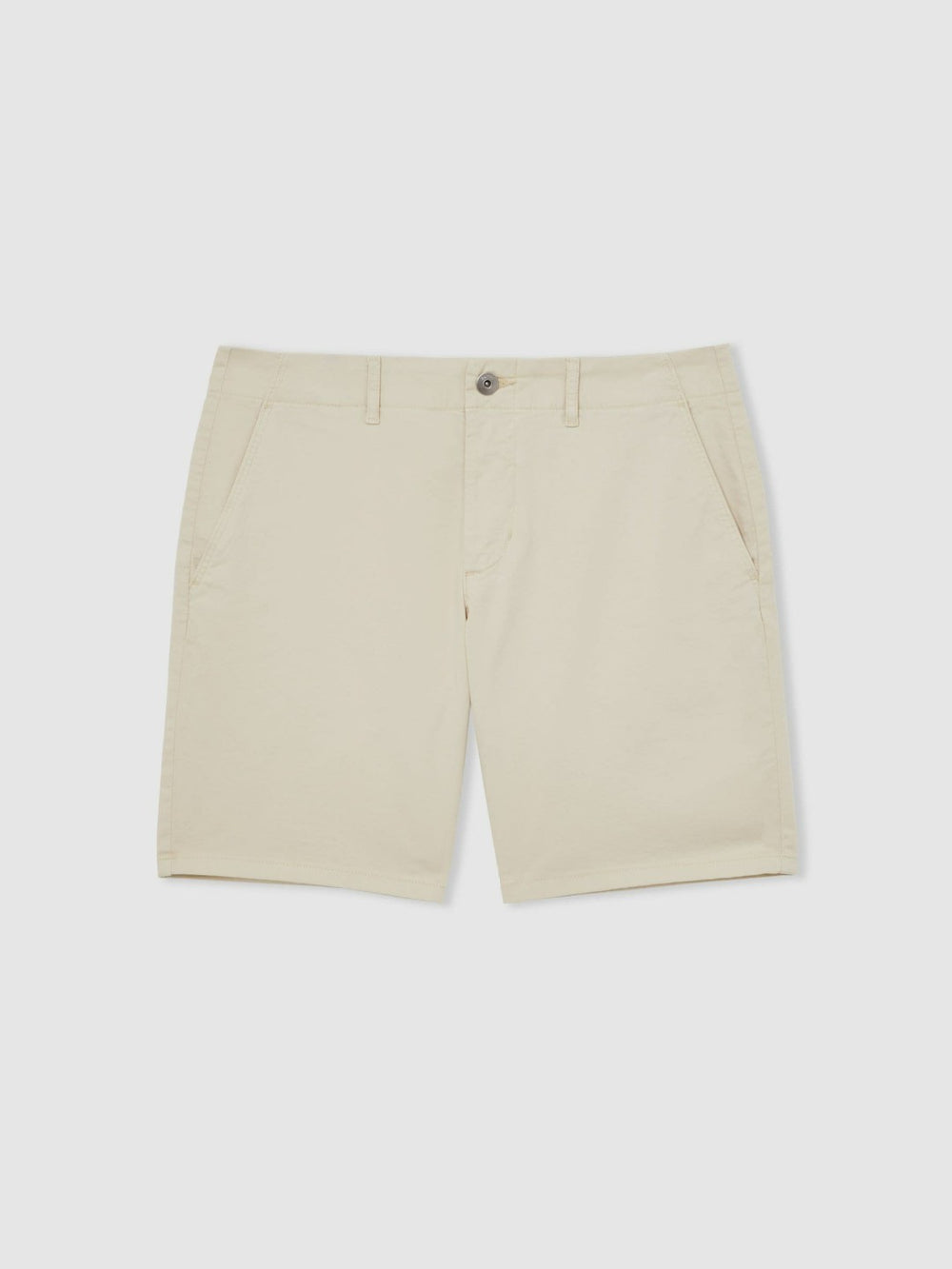Paige Cotton Chino Shorts with Stretch Cream | Men