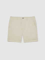 Paige Cotton Chino Shorts with Stretch Cream | Men