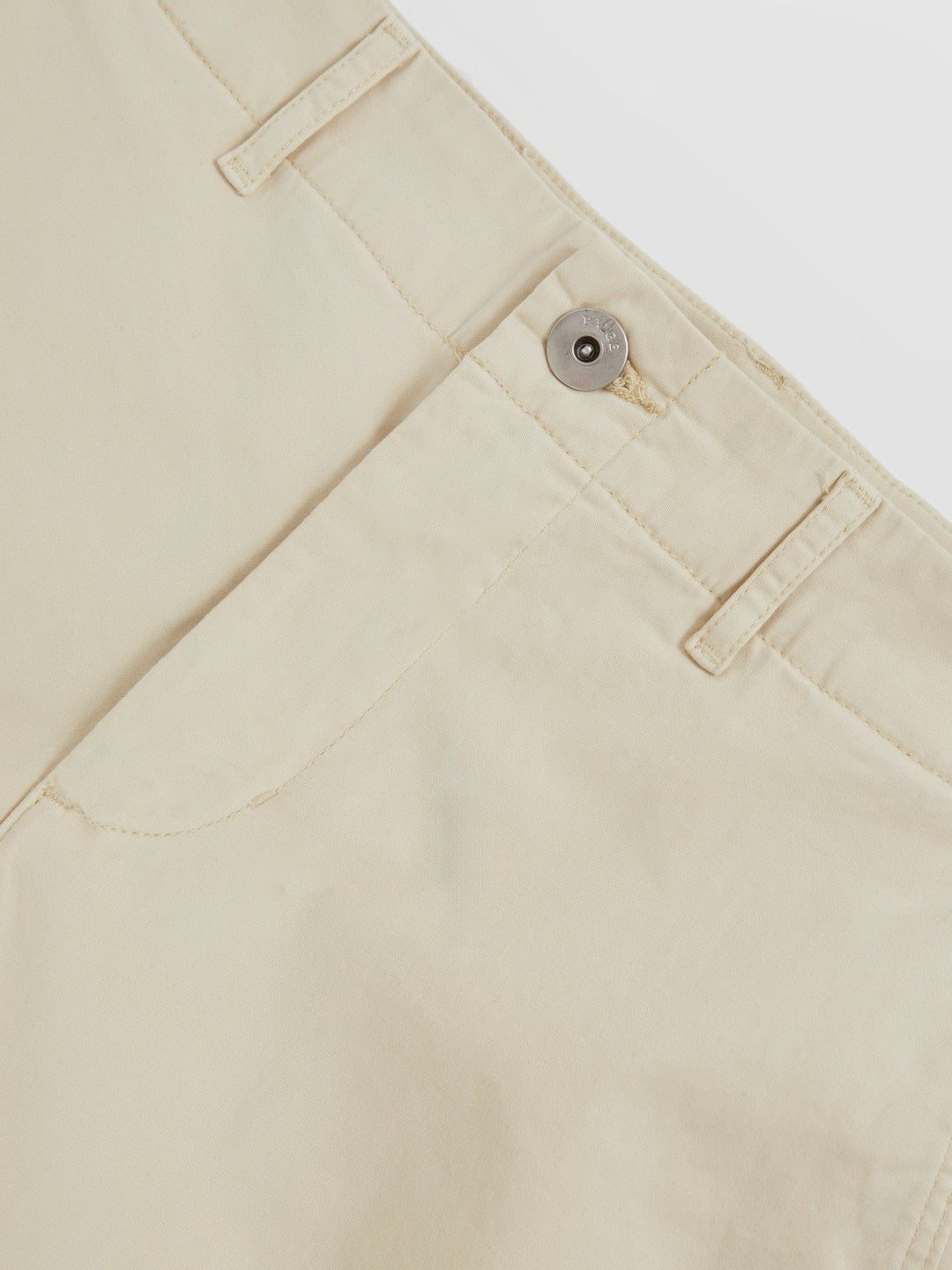 Paige Cotton Chino Shorts with Stretch Cream | Men