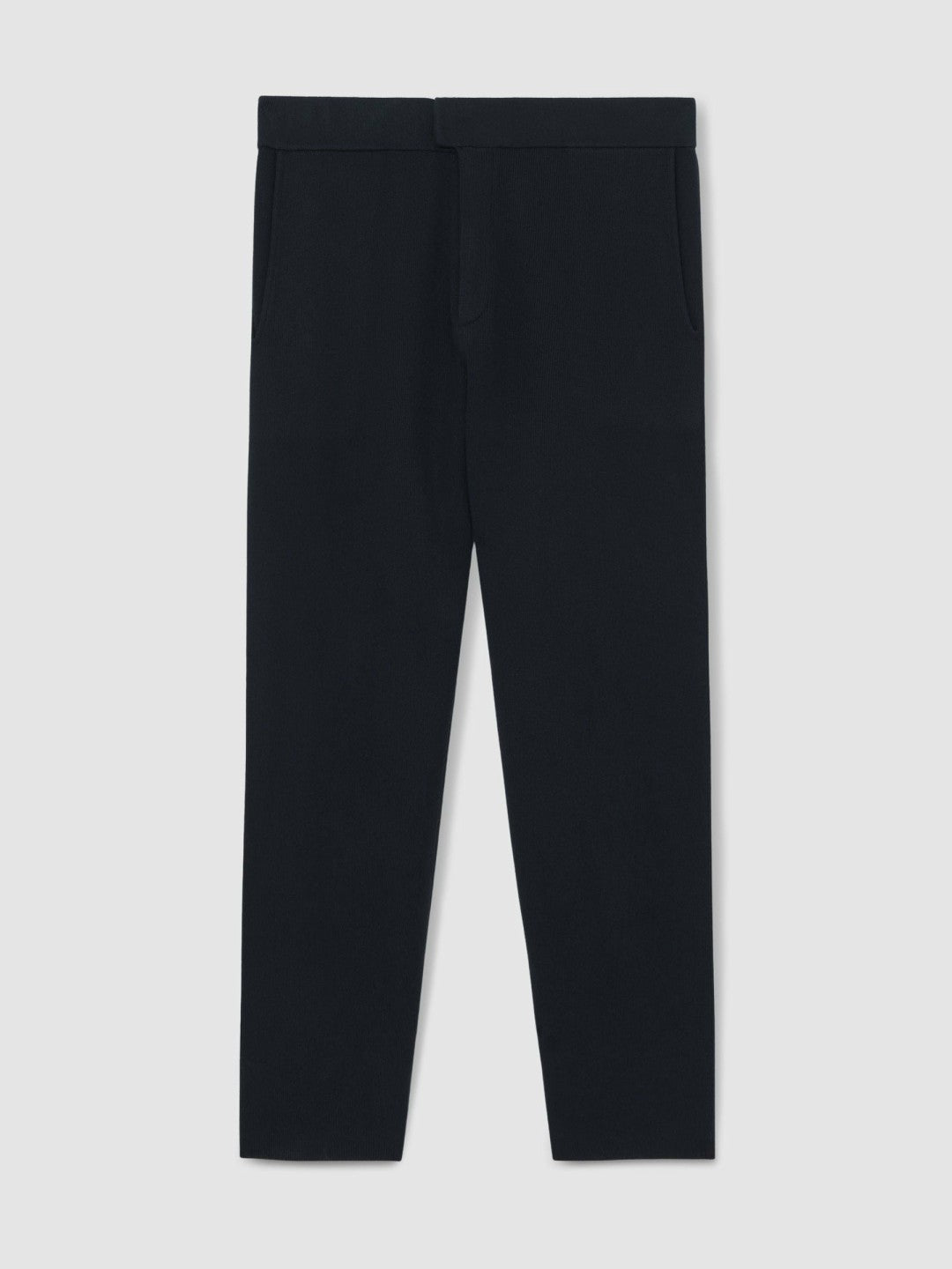 Tapered Knitted Trousers Navy | Men