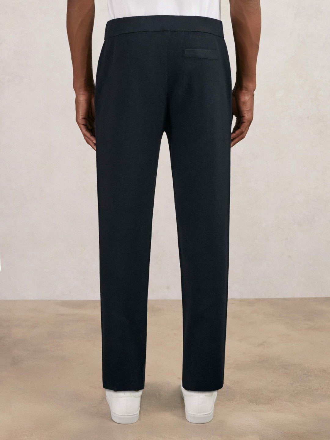 Tapered Knitted Trousers Navy | Men