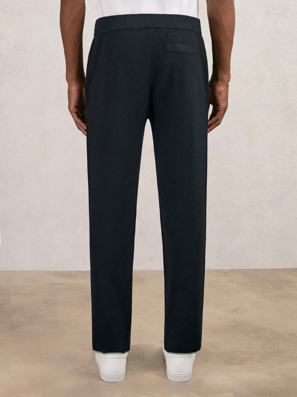 Tapered Knitted Trousers Navy | Men
