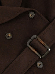 3-9 yrs Double-Breasted Blindseam Wool-Blend Coat Chocolate Brown | Children & Baby