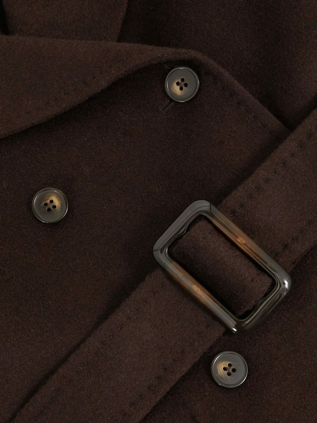 9-13 yrs Double-Breasted Blindseam Wool-Blend Coat Chocolate Brown | Children & Baby