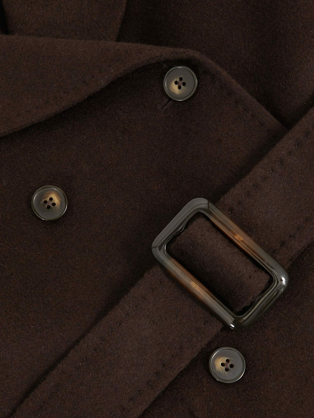 9-13 yrs Double-Breasted Blindseam Wool-Blend Coat Chocolate Brown | Children & Baby