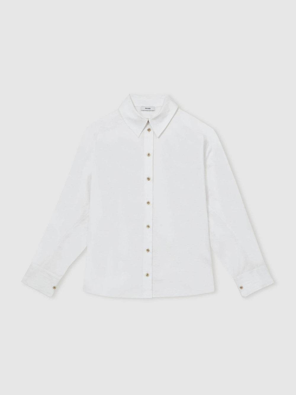 Cotton Button Through Oxford Shirt White | Women