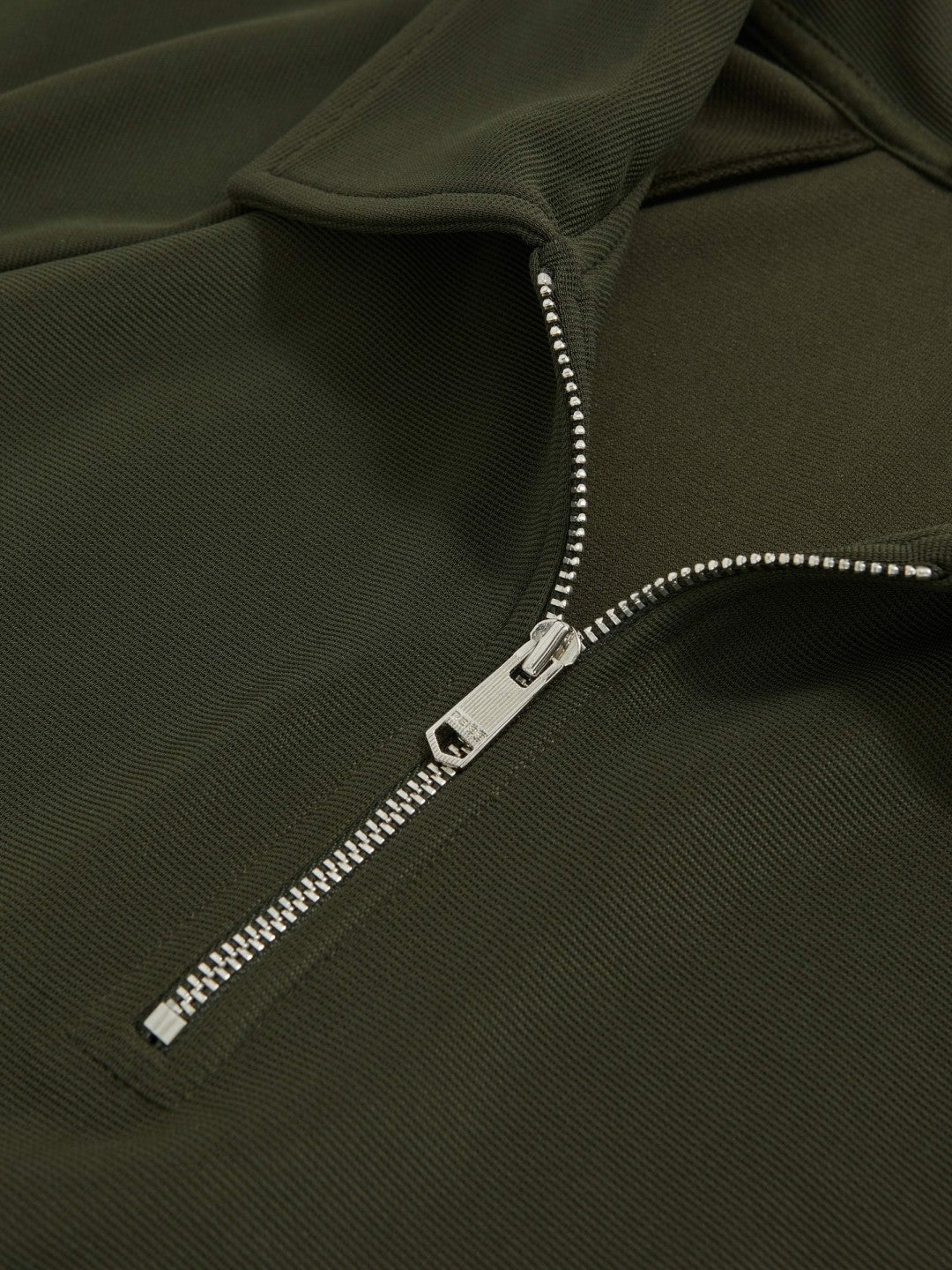 Textured Raglan Half-Zip Polo Shirt Green | Men