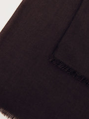 Wool-Cashmere Lightweight Scarf Burgundy | Women
