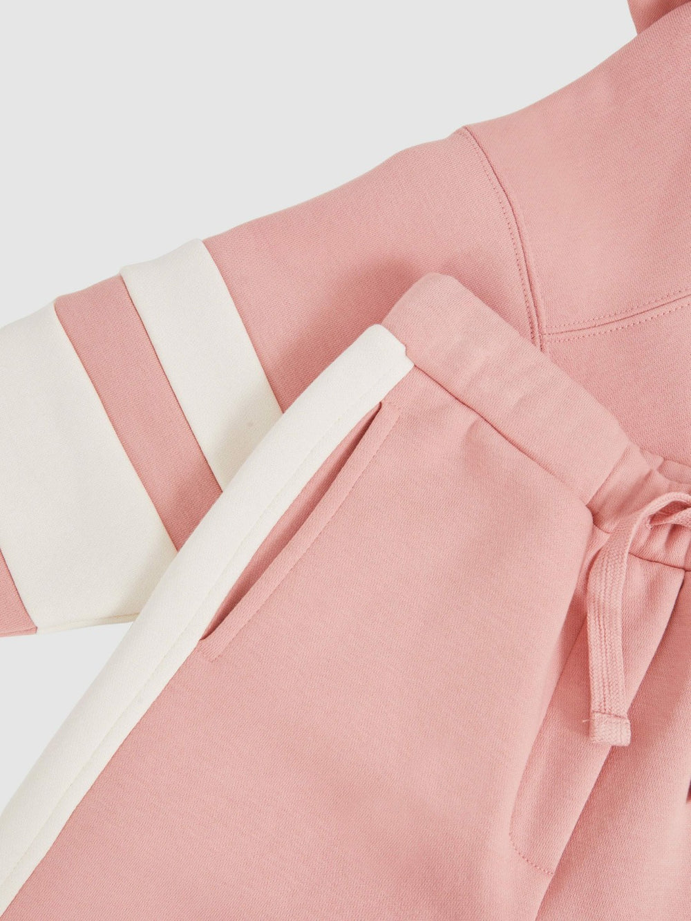 Cotton-Blend Joggers and Hoodie Set Rose | Children & Baby