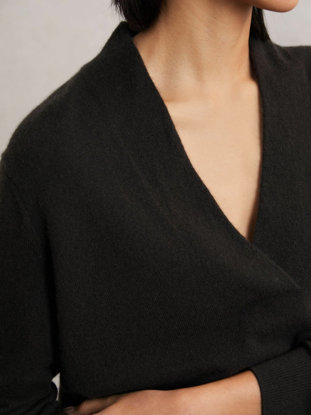 Cashmere V-Neck Jumper Chocolate Brown | Women