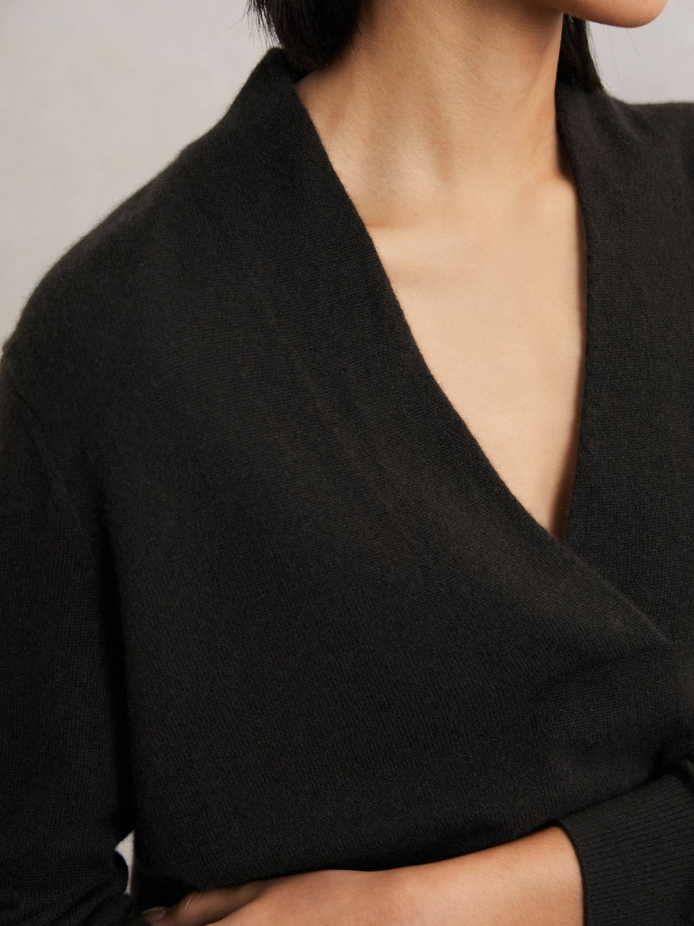 Cashmere V-Neck Jumper Chocolate Brown | Women