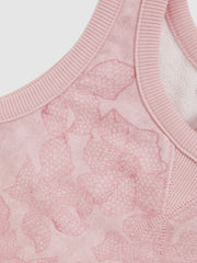 13-14 yrs Cotton Floral Vest and Joggers Set Pink Print | Children & Baby
