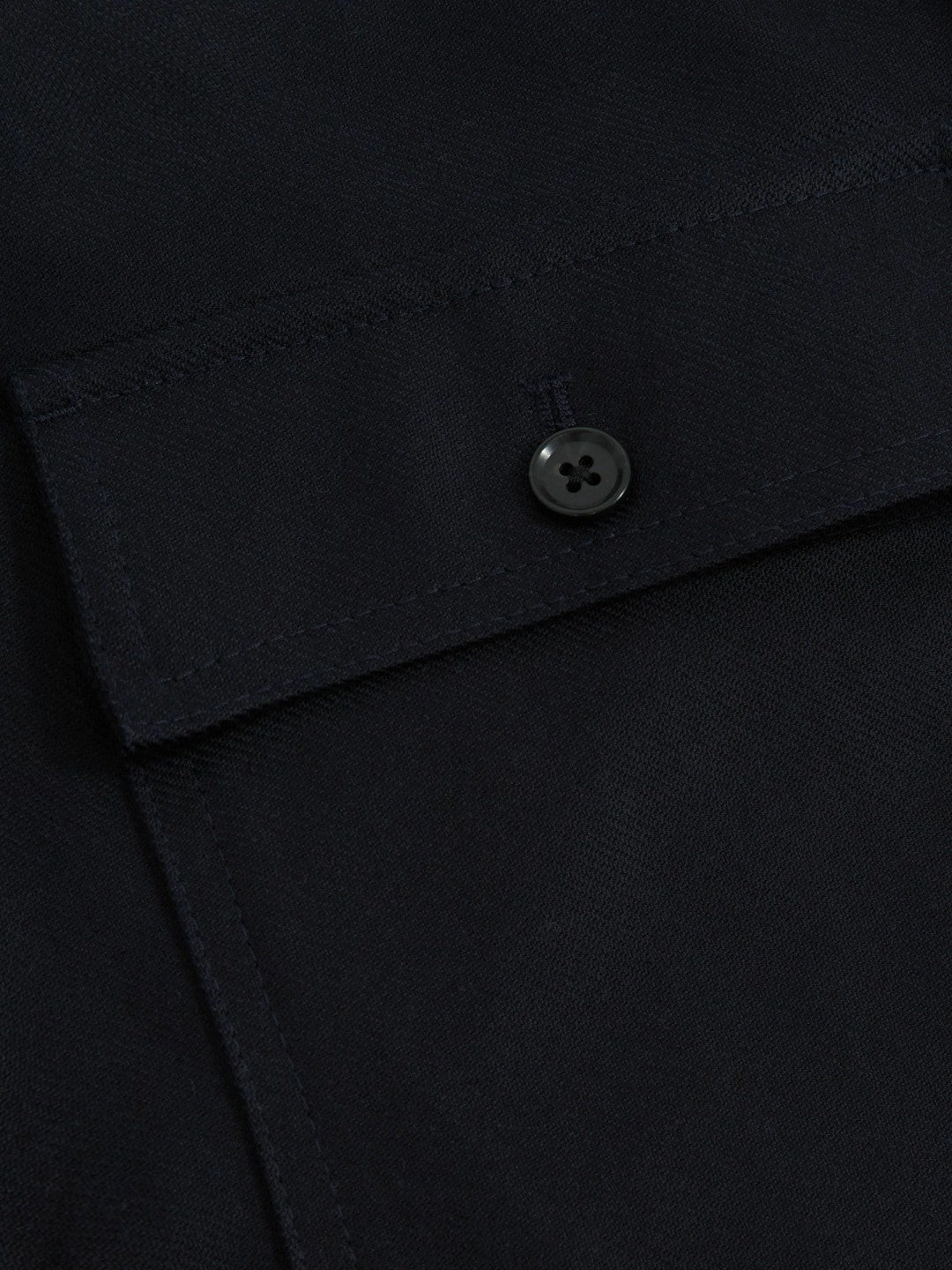 Lyocell Cotton Wide Utility Trousers Navy | Men