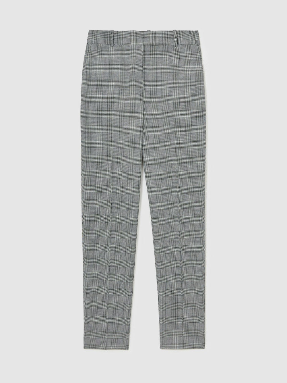 Petite Check Slim-Fit Suit Trousers Grey | Women