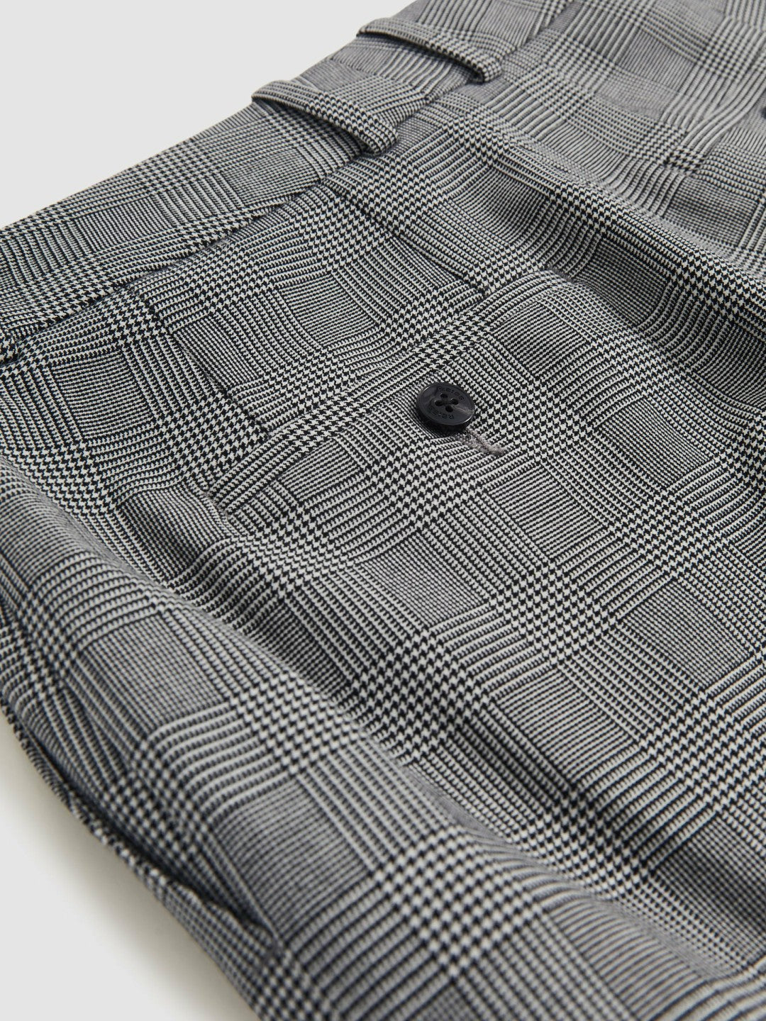 Petite Check Slim-Fit Suit Trousers Grey | Women