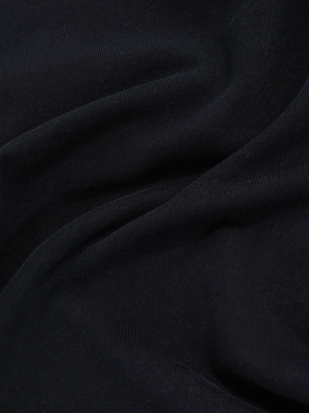 Cotton Crew-Neck Long-Sleeve T-Shirt With Stretch Black | Women