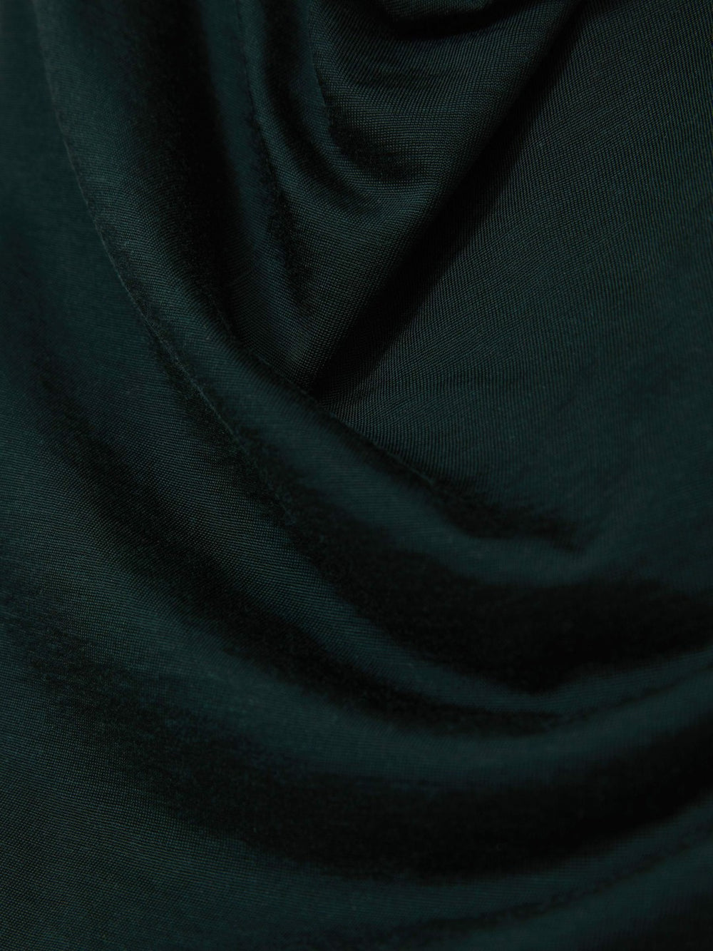 Cotton-Blend Cowl-Neck Sleeveless Top Green | Women