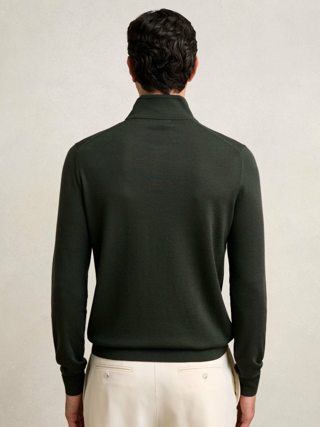 Merino Wool Half-Zip Jumper  | Men