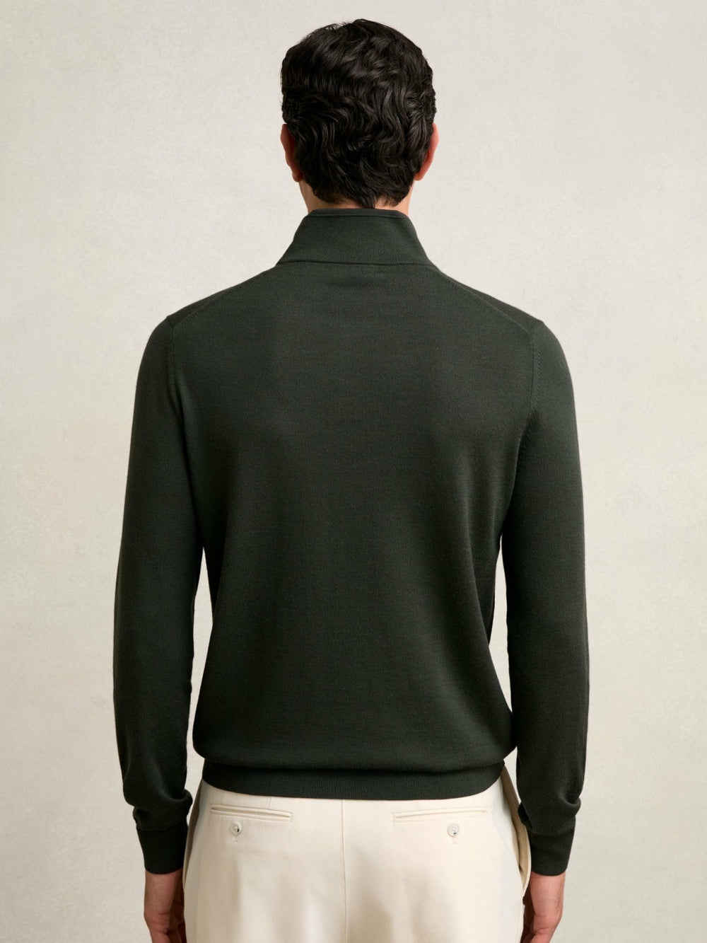 Merino Wool Half-Zip Jumper  | Men