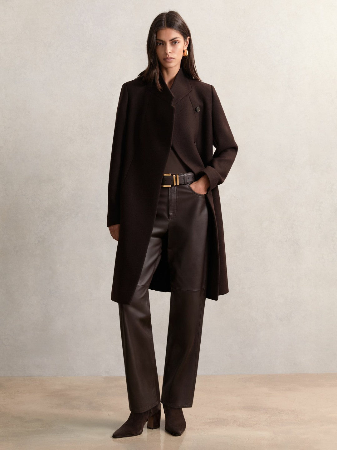 Petite Coat Chocolate Brown | Women