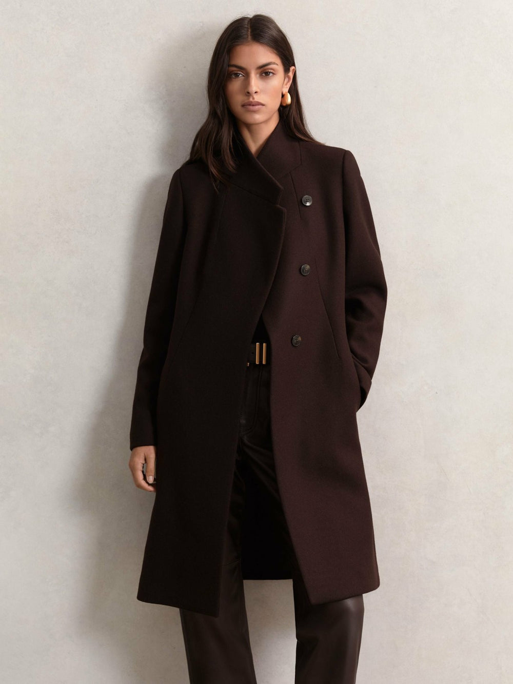 Petite Coat Chocolate Brown | Women