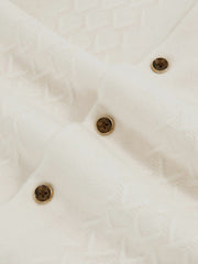 3-9 yrs Wool V-Stitch Button-Through Cardigan Off White | Children & Baby