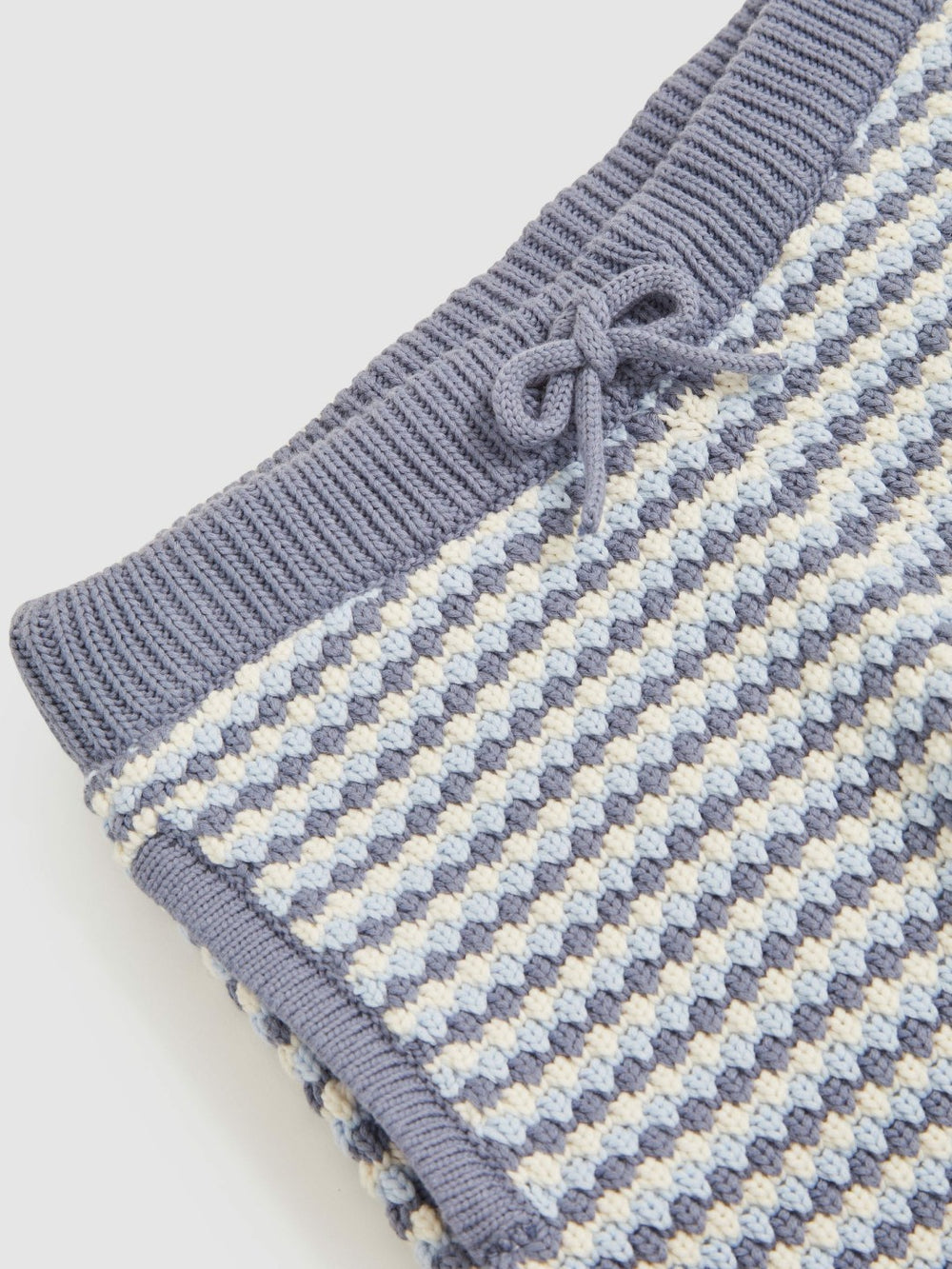 3-9 yrs Cotton-Blend Knitted Stripe Shorts Blue/White | Children & Baby