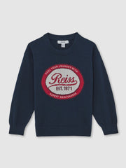13-14 yrs Cotton Motor Cars Logo Jumper Navy | Children & Baby