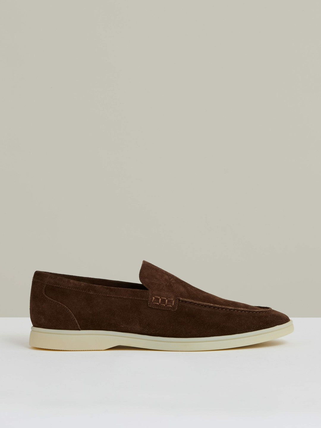 Suede Slip-On Loafers Chocolate Brown | Men