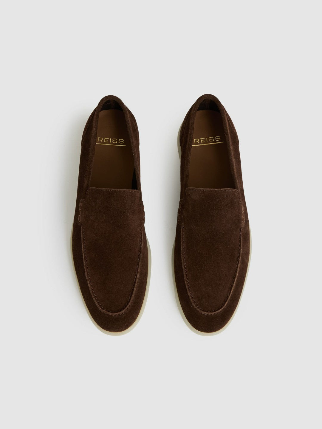 Suede Slip-On Loafers Chocolate Brown | Men