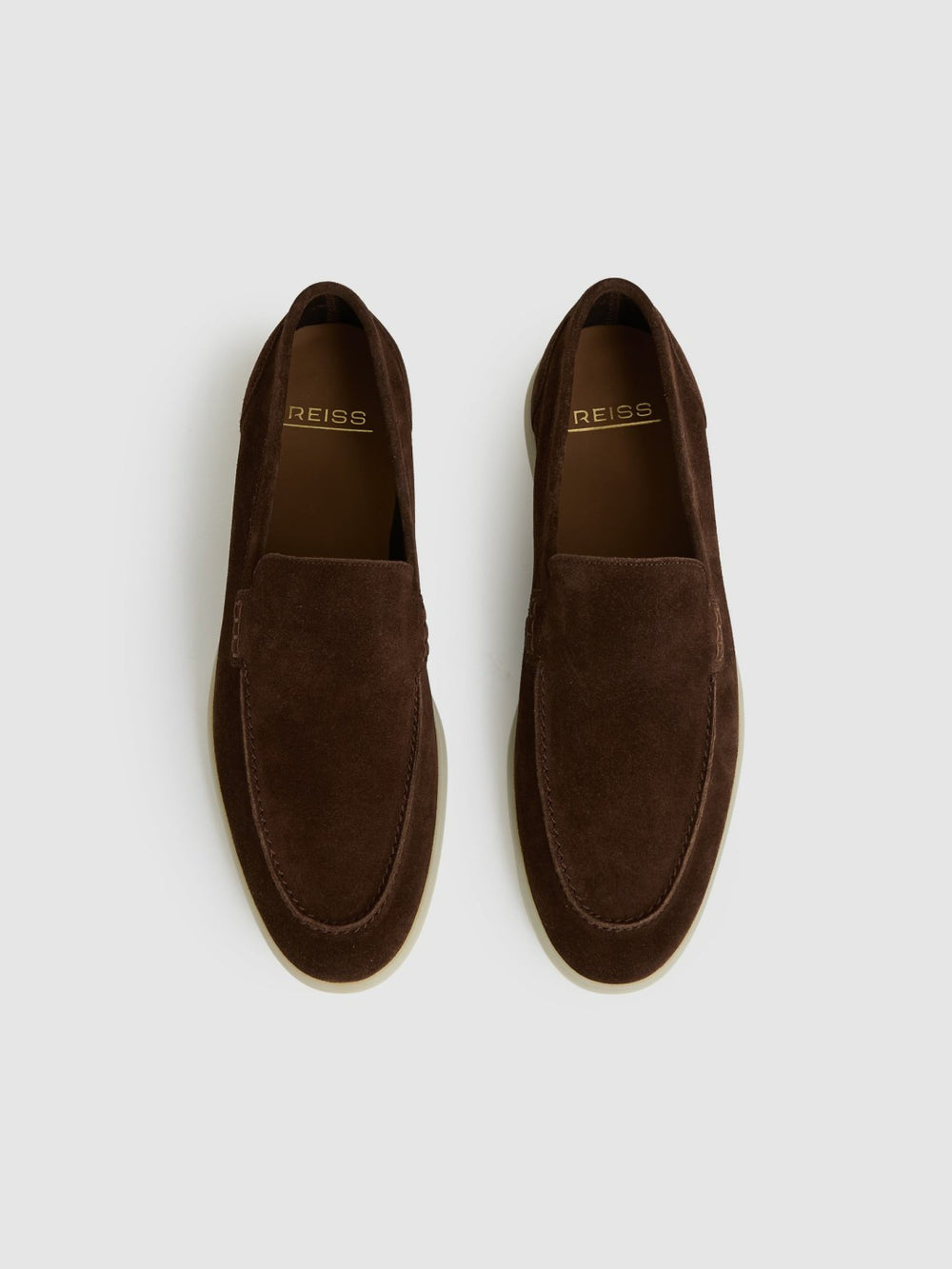 Suede Slip-On Loafers Chocolate Brown | Men
