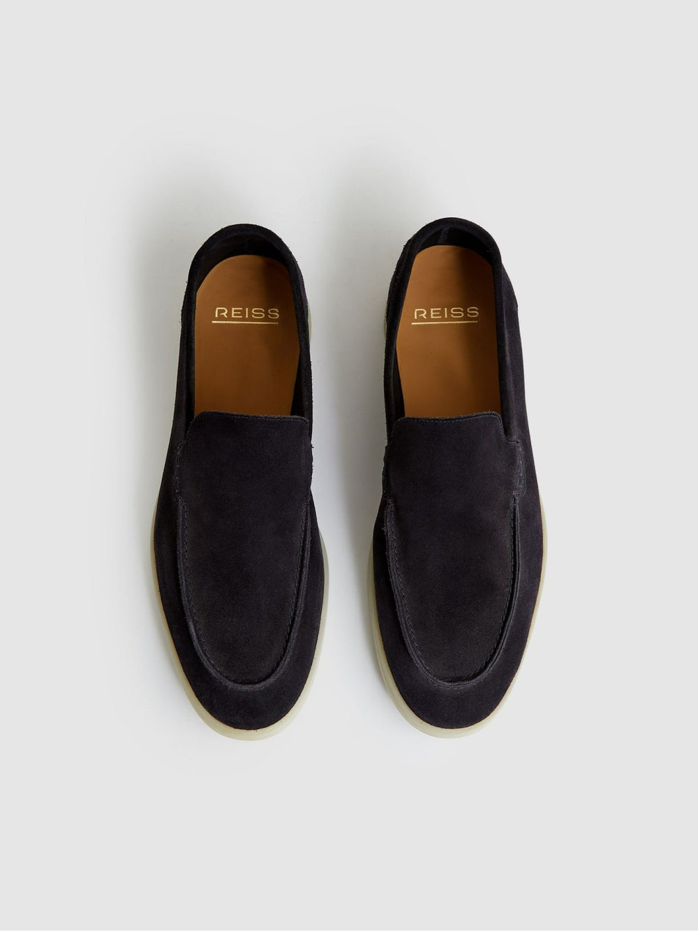 Suede Slip-On Loafers Navy | Men