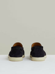 Suede Slip-On Loafers Navy | Men
