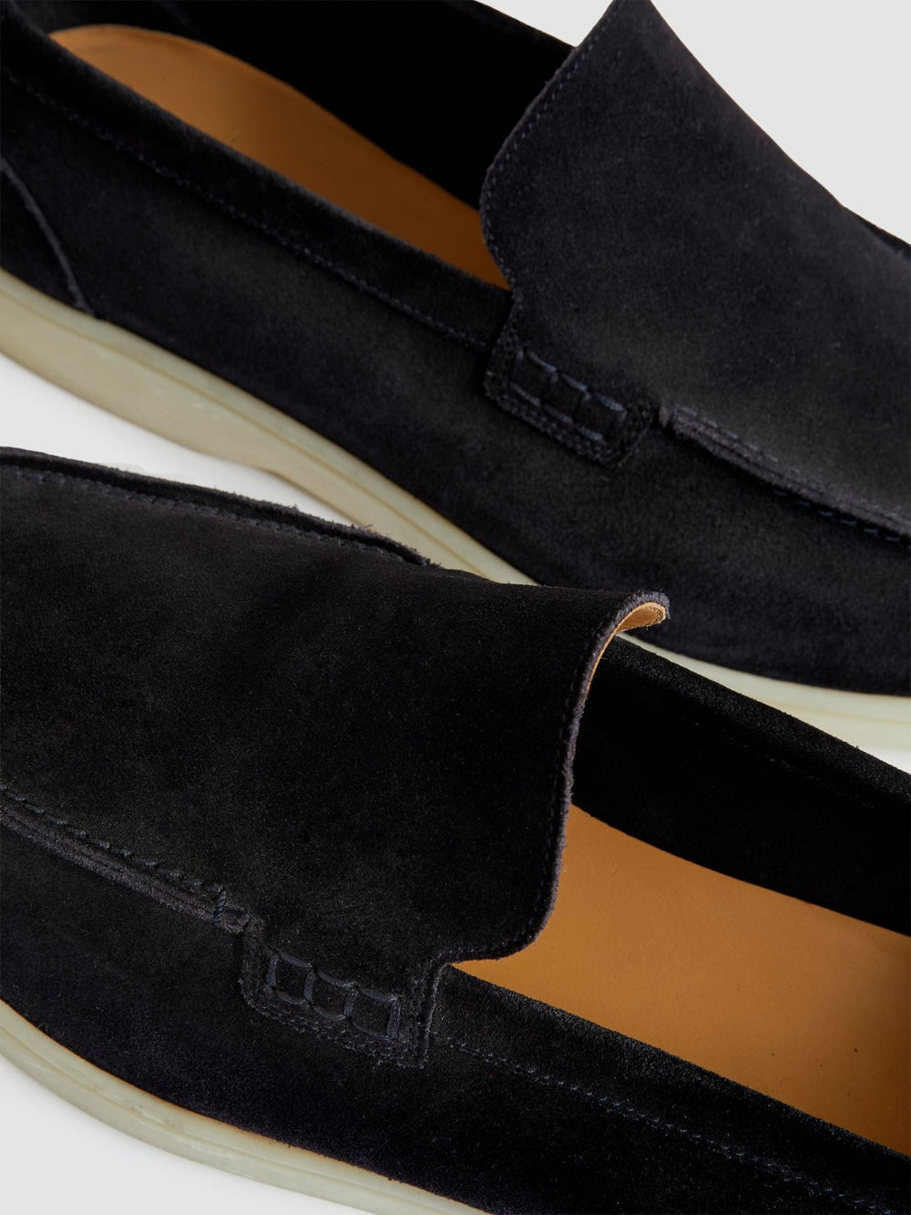 Suede Slip-On Loafers Navy | Men