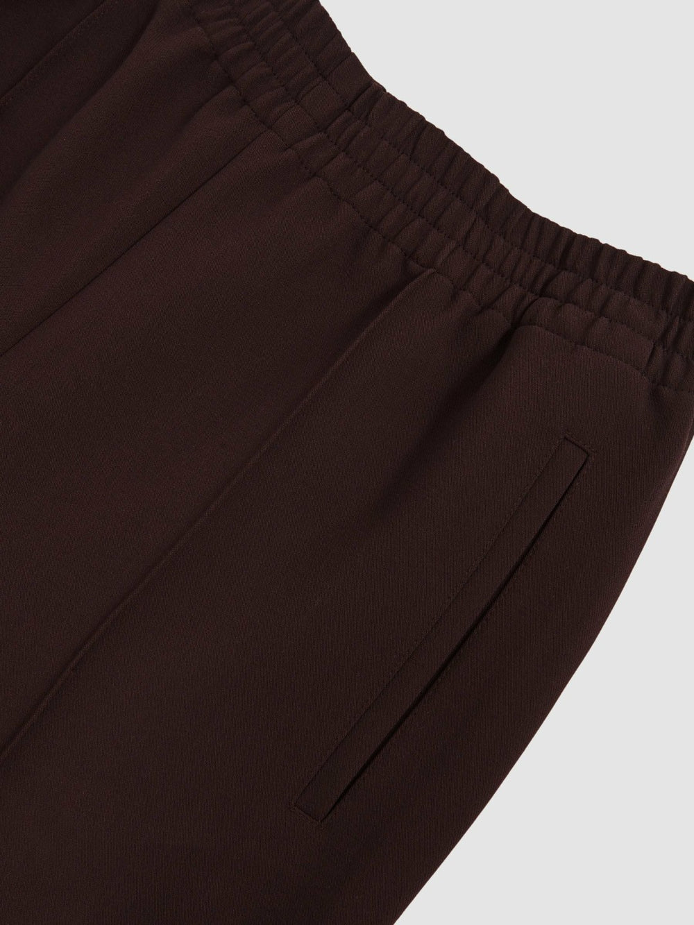 Petite Wide Leg Elasticated Waist Trousers Burgundy | Women