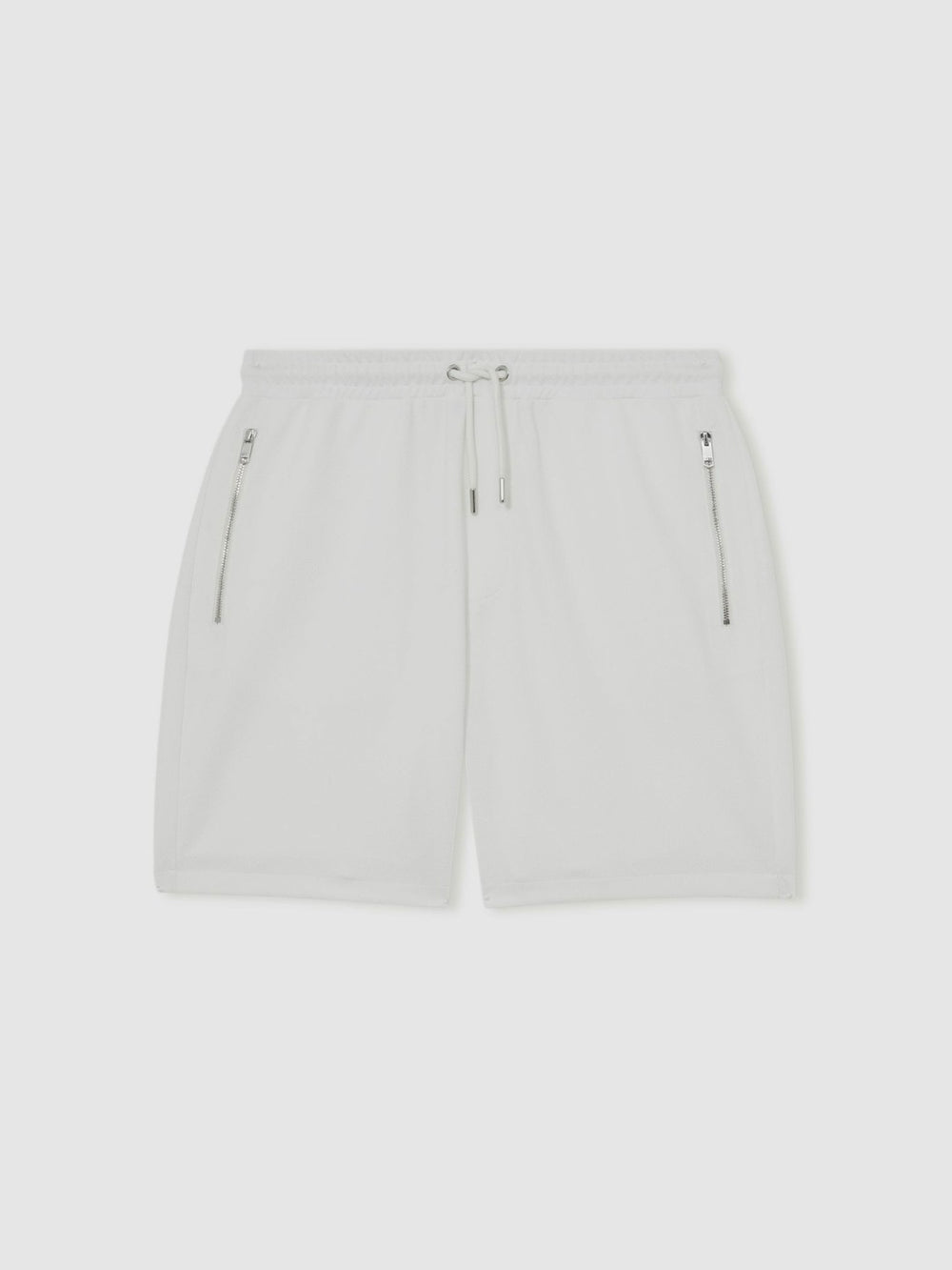Textured Drawstring Shorts White | Men