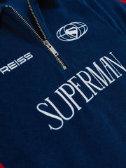 9-13 yrs Superman Towelling Polo Shirt Blue/Red | Children & Baby