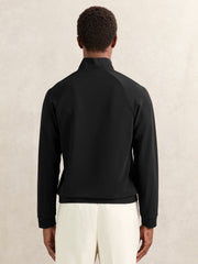 Half-Zip Funnel-Neck Sweatshirt Black | Men