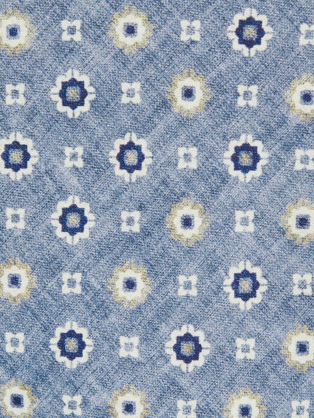 Silk Floral-Medallion Tie Soft Blue | Men