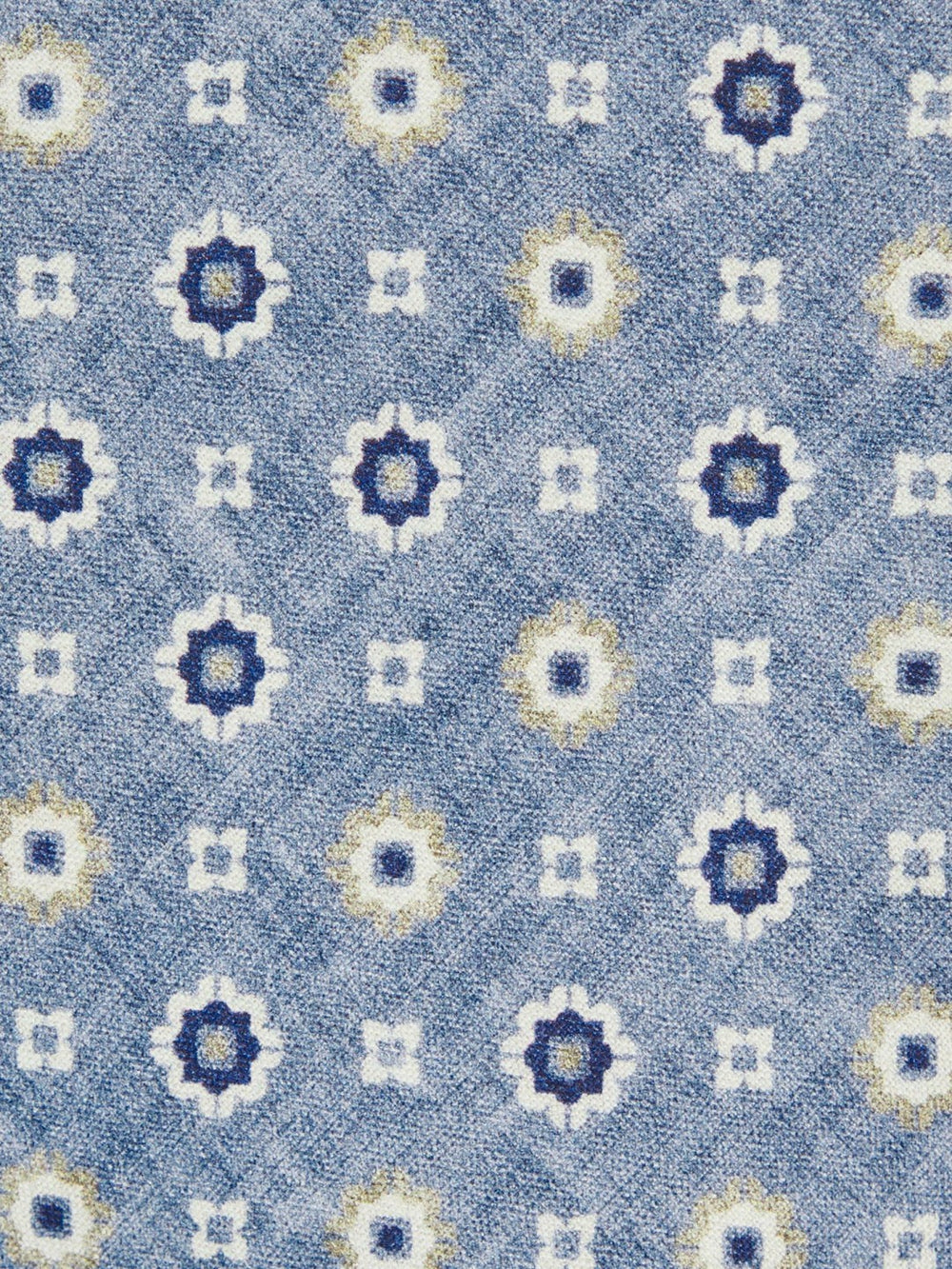 Silk Floral-Medallion Tie Soft Blue | Men