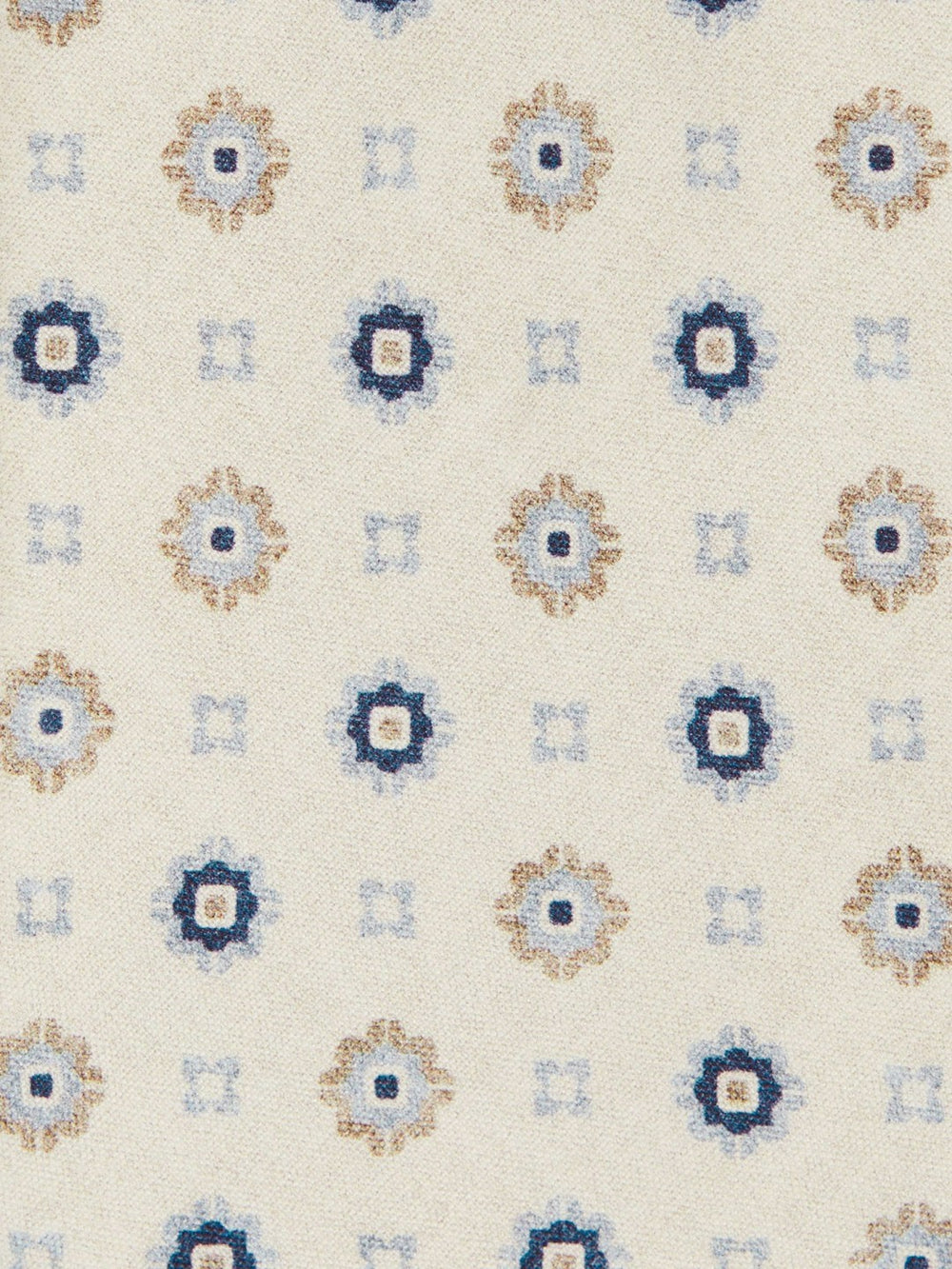 Silk Floral-Medallion Tie Ivory | Men