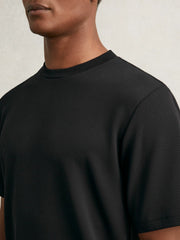 Textured Crew-Neck T-Shirt Black | Men
