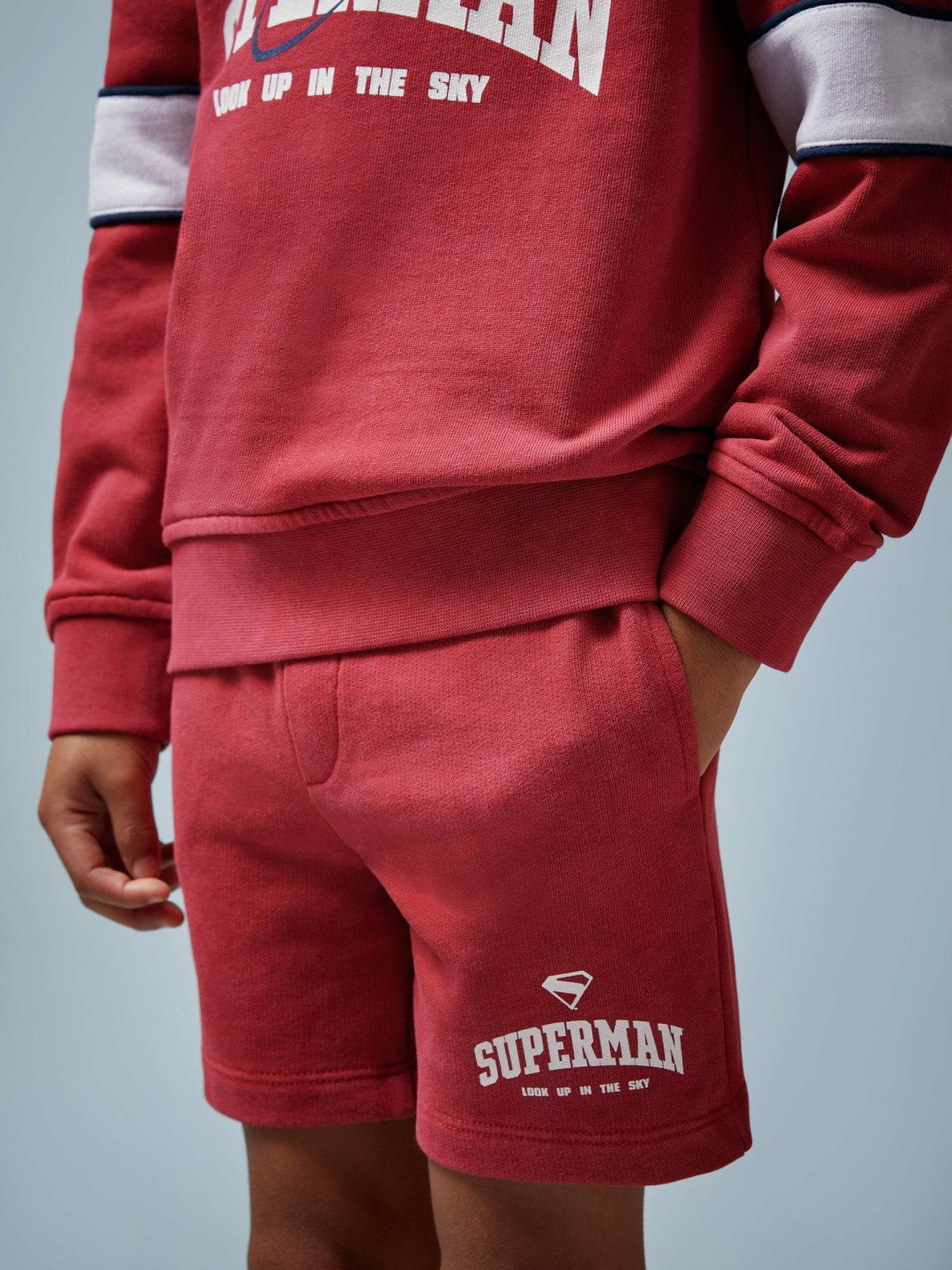 3-9 yrs Superman Cotton Logo Shorts Red | Children & Baby