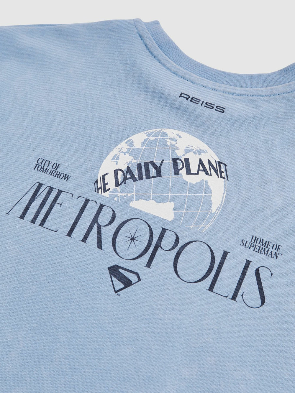 9-13 yrs Superman Metropolis Logo T-Shirt Light Blue | Children & Baby