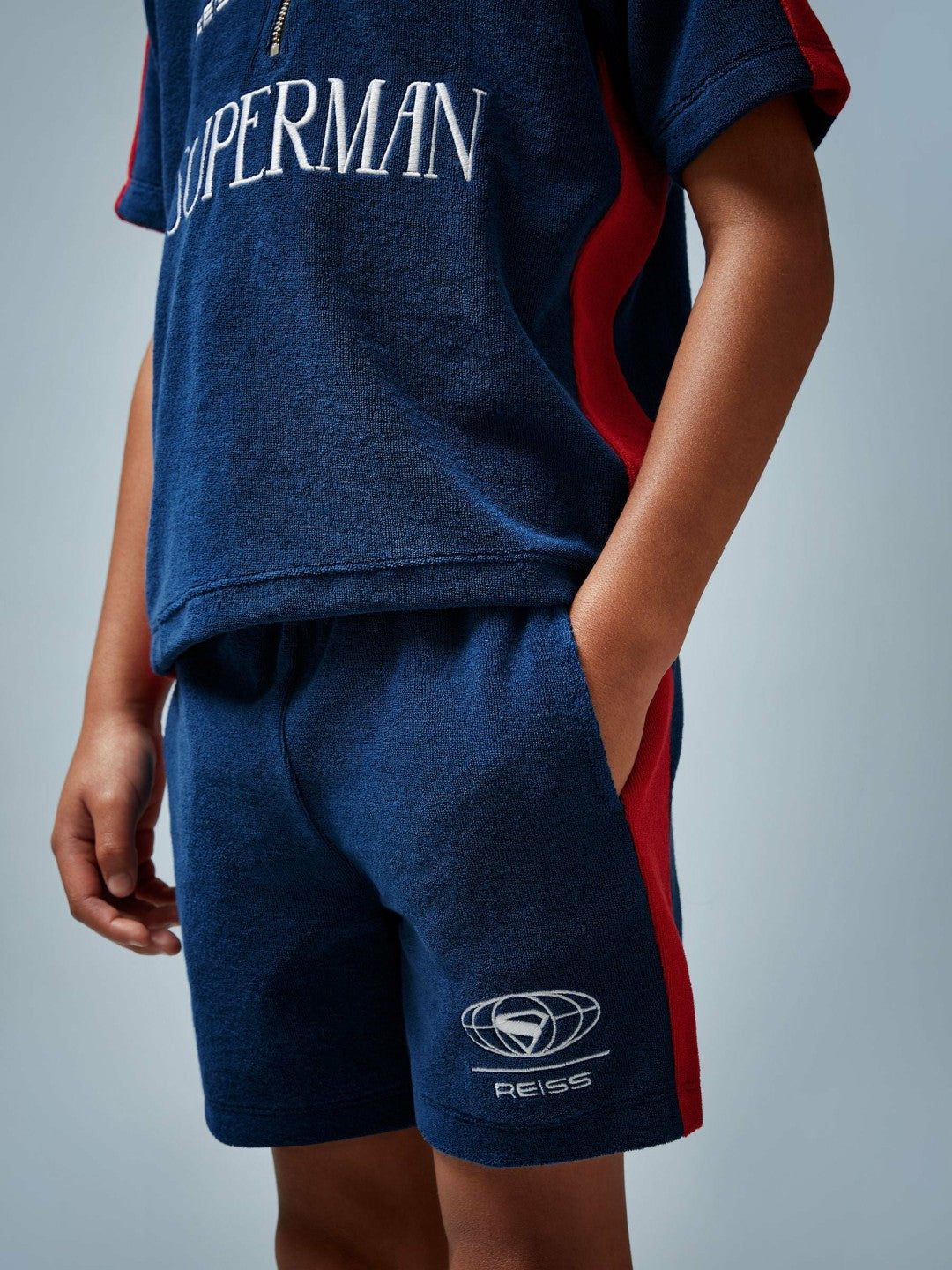 3-9 yrs Superman Towelling Shorts Blue/Red | Children & Baby