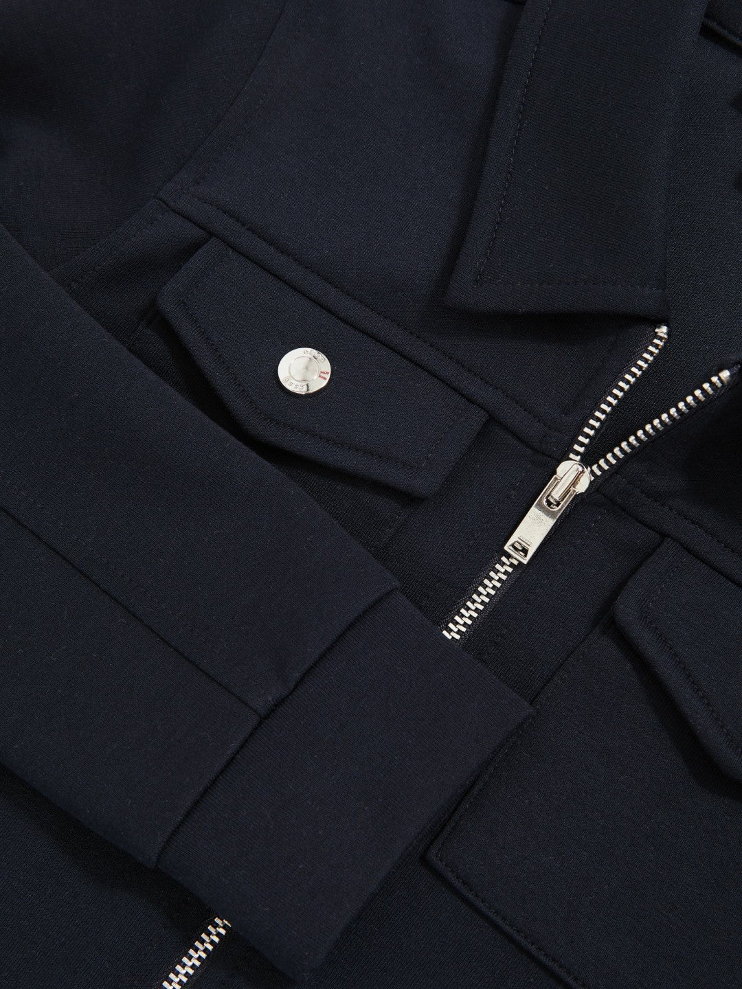 9-13 yrs Interlock Zip Through Overshirt Navy Blue | Children & Baby
