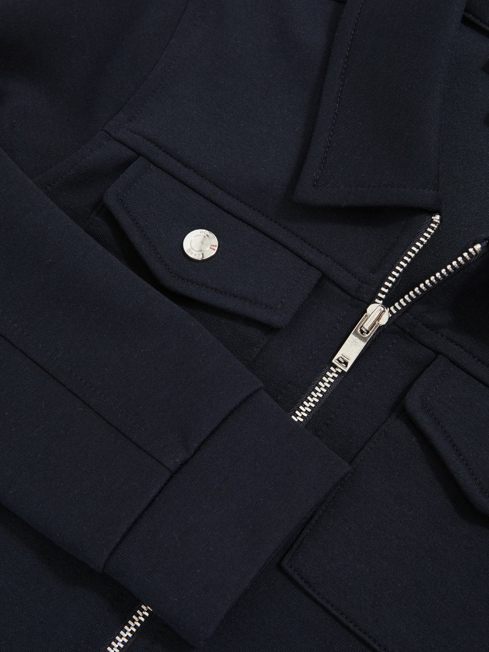 9-13 yrs Interlock Zip Through Overshirt Navy Blue | Children & Baby