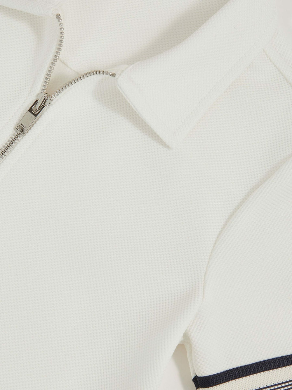3-9 yrs Textured Half Zip Polo Shirt White | Children & Baby