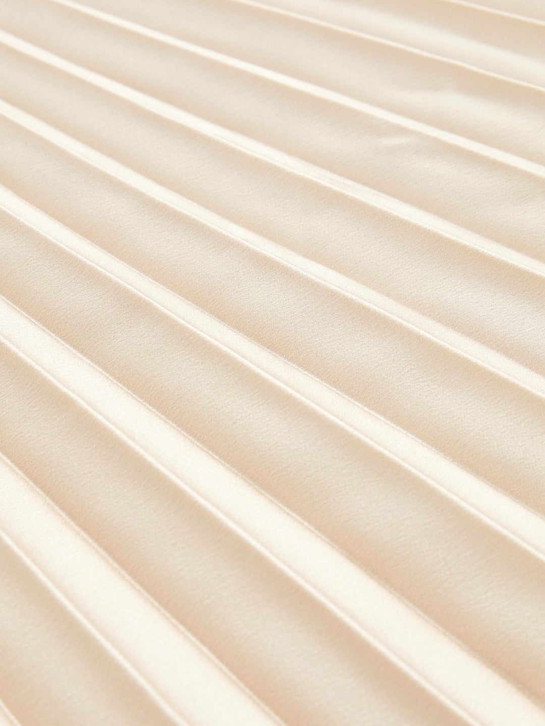 Pleated Midi Skirt Champagne Neutral | Women